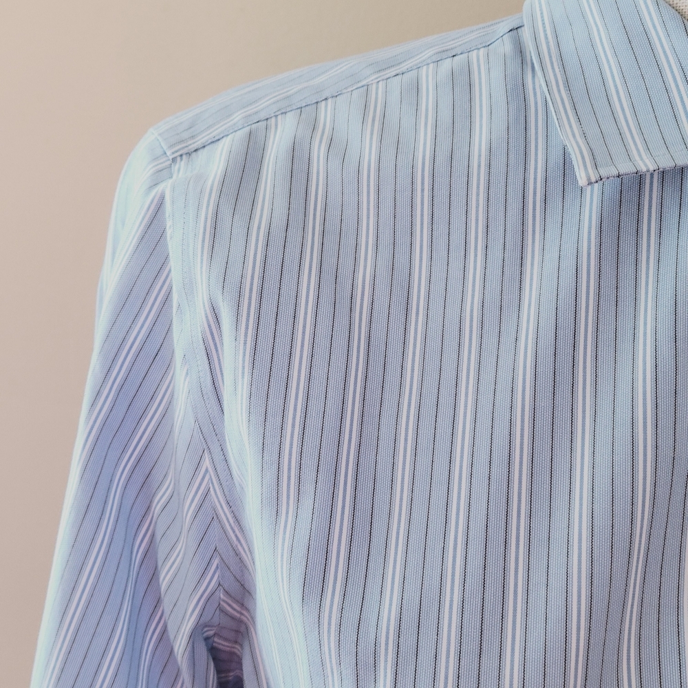 Talbots Striped Button Down Size 8 - image 2